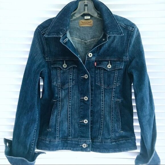 Vintage Levis Denim Jacket Women's Small Blue Ombre - Picture 11 of 13